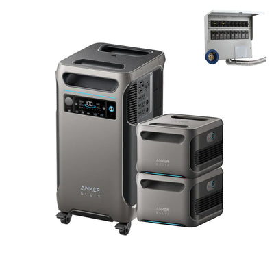 Anker SOLIX F3800 / 2+ F3800 Expansion Battery +1 50A Transfer Switch