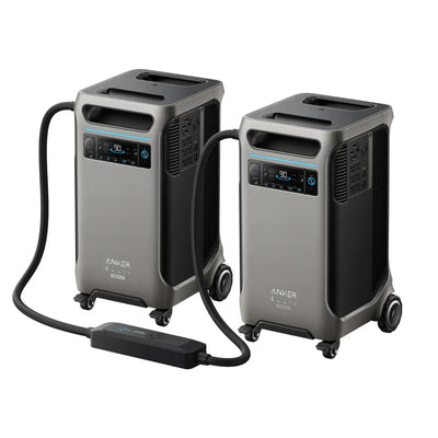 Anker SOLIX F3800 Plus Portable Power Station x 2 / +1 Double Power Hub