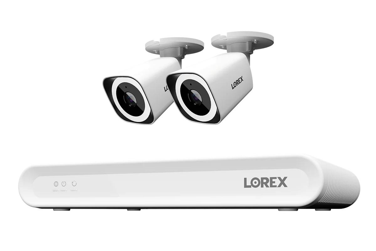 Lorex Connect V Series 4K 8-Channel Wired NVR System with V3 4K PoE Bullet Cameras - 1TB (Cables not included) SKU: CN301V3-BW2-8CH1T