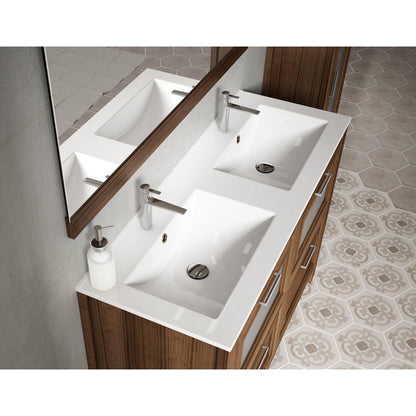Lucena Bath DÃ©cor Cristal 80" Double Floating Vanity in White / Black / Grey - Backyard Provider