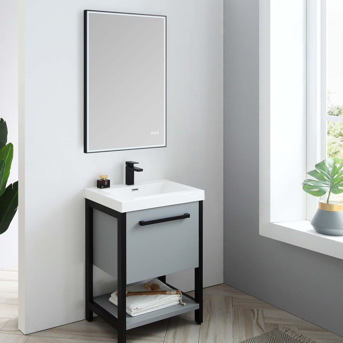 Blossom Bathroom Riga 24 Inch Bathroom Vanity - V8022 24 01 - Backyard Provider