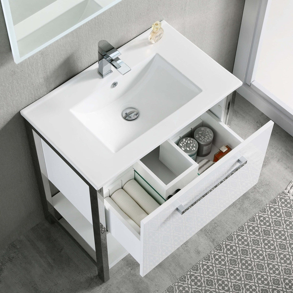 Blossom Riga 30 Inch Bathroom Vanity - V8022 30 01 - Backyard Provider