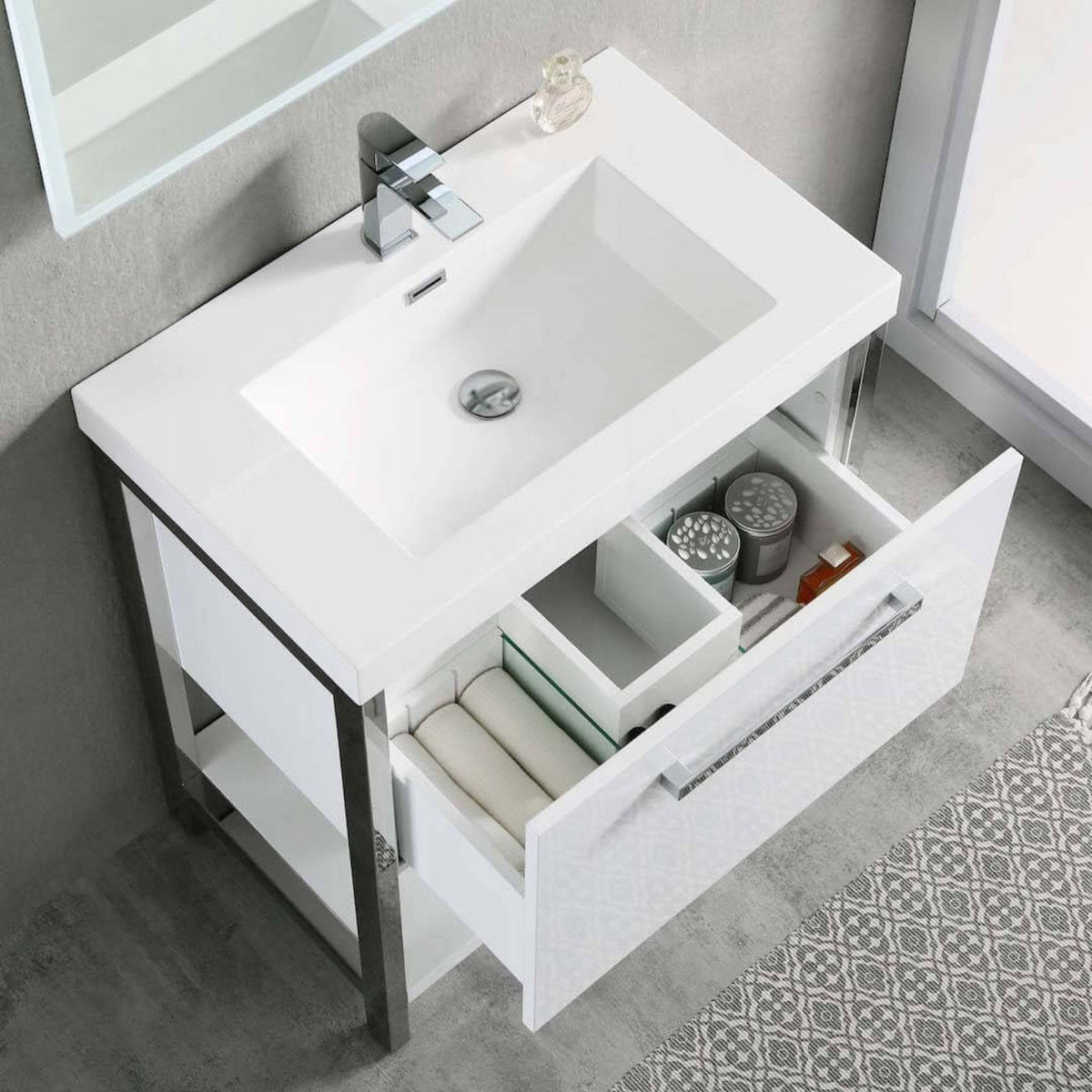 Blossom Riga 30 Inch Bathroom Vanity - V8022 30 01 - Backyard Provider