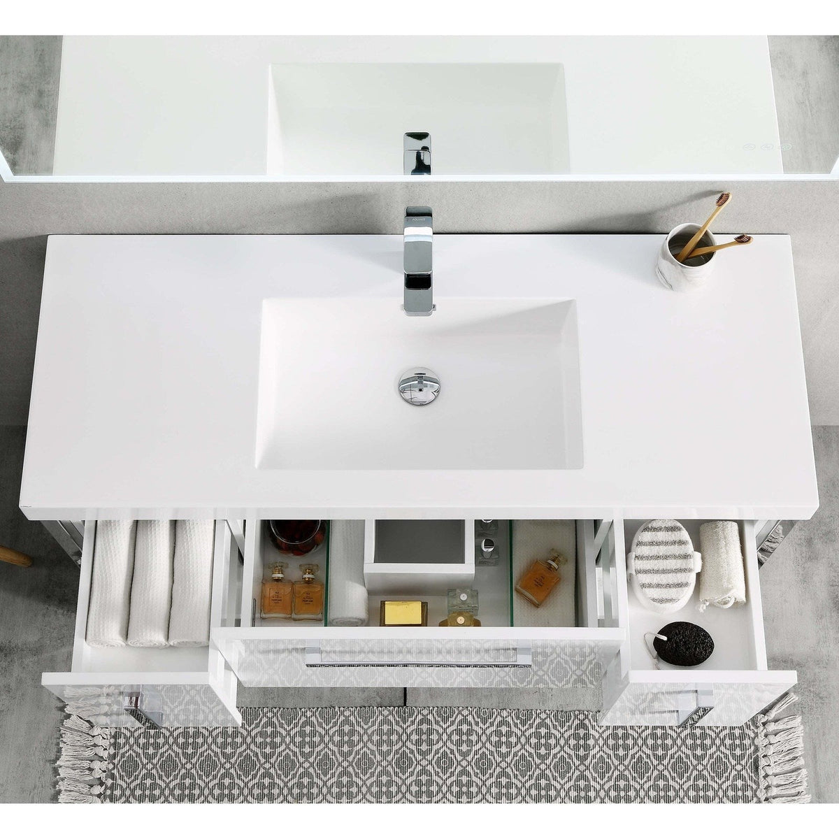 Blossom Riga 48 Inch Bathroom Vanity – Single Sink - V8022 48 01S - Backyard Provider