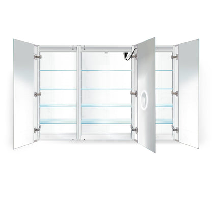 Krugg Svange 6636LRR 66" X 36" LED Medicine Cabinet with Dimmer & Defogger SVANGE6636DLRR