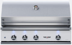 Delta Heat 38 Inch White Propane Grill with Rotisserie - DHBQ38R-WL