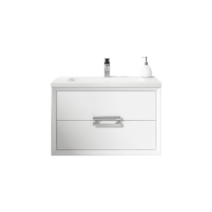 Lucena Bath 24" DÃ©cor Tirador Vanity in White, Black, Gray or White and Silver. - Backyard Provider
