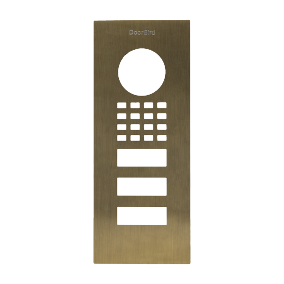 DoorBird Front Panel for D1102V Flush-Mount in Real Burnished Brass - 423873841