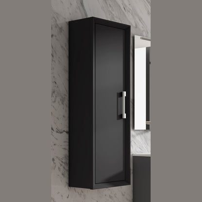 Lucena Bath DÃ©cor Tirador Tall Unit in White, Black, Gray or White and Silver. - Backyard Provider