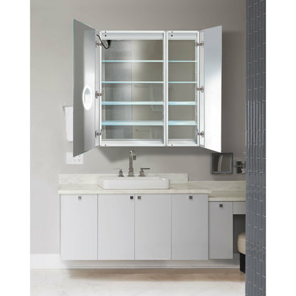 Krugg Svange 3642R 36″ X 42″ LED Medicine Cabinet with Dimmer & Defogger SVANGE3642R