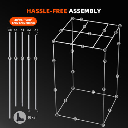 Sale丨2026 Spider Farmer® 4’x4′ Complete Grow Tent Kit丨SF4000 450W Full Spectrum LED Grow Light丨6” Clip Fan丨6” Ventilation System with GGS Controller