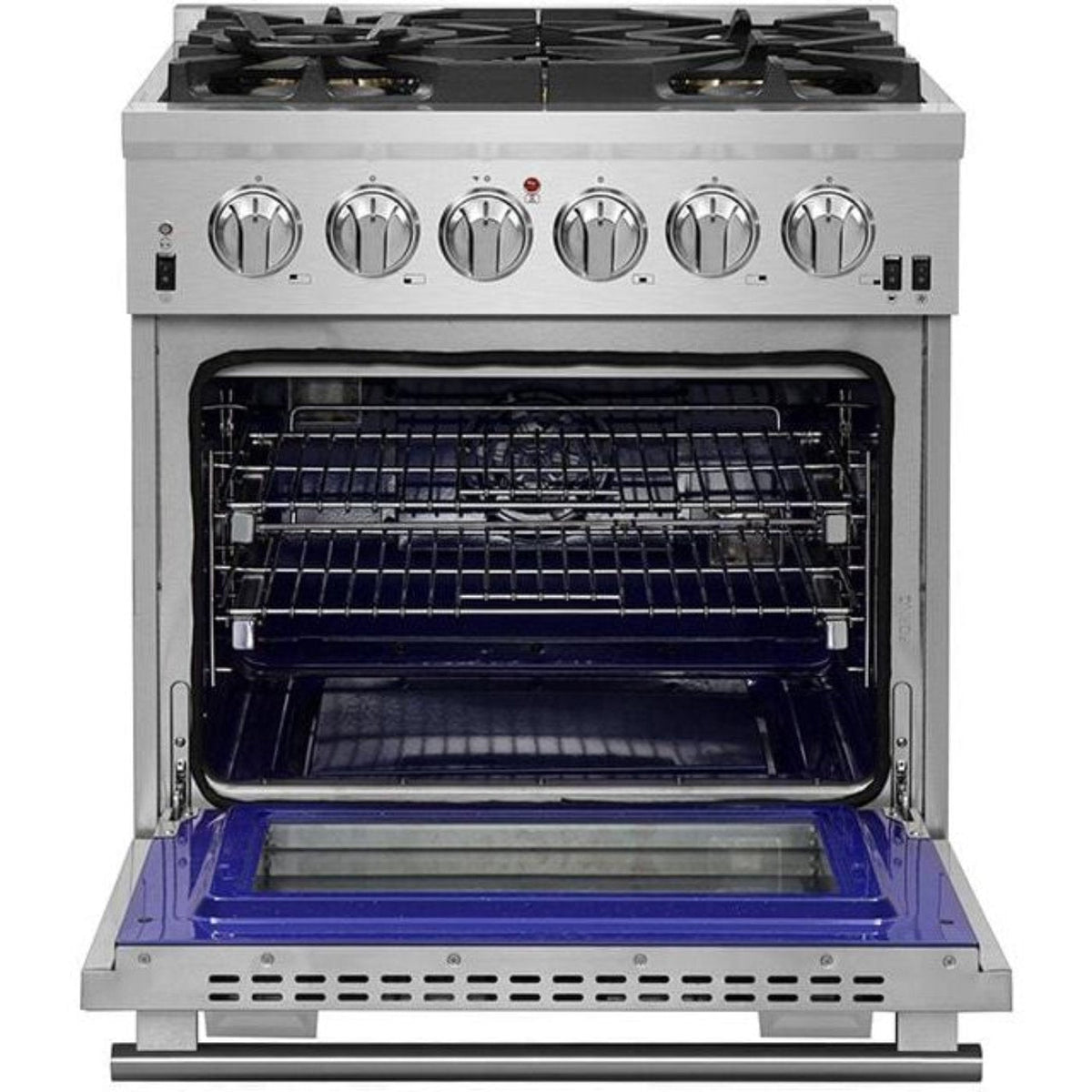 Forno 30″ Pro Series Capriasca Gas Burner / Gas Oven in Stainless Steel 5 Italian Burners, FFSGS6260-30
