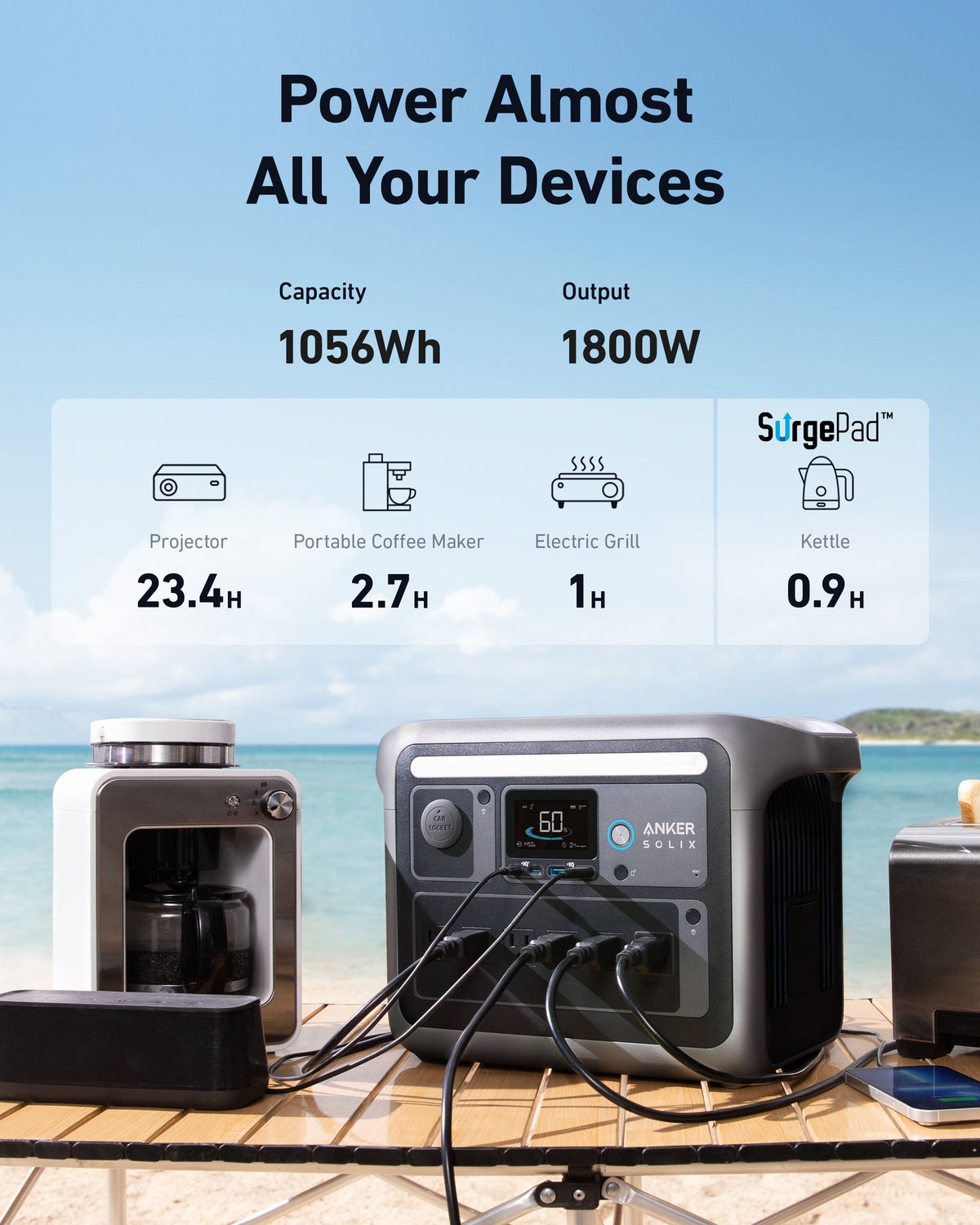 Anker SOLIX C1000X Portable Power Station