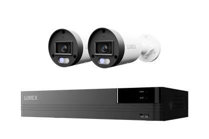 Lorex Connect U Series 4K 8-Channel Wired NVR System with U3 4K PoE Bullet Cameras - 2TB (Cables not included)