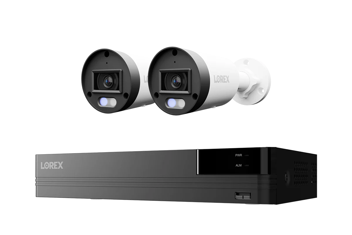 Lorex Connect U Series 4K 8-Channel Wired NVR System with U3 2K+ PoE Bullet Cameras - 2TB (Cables not included)