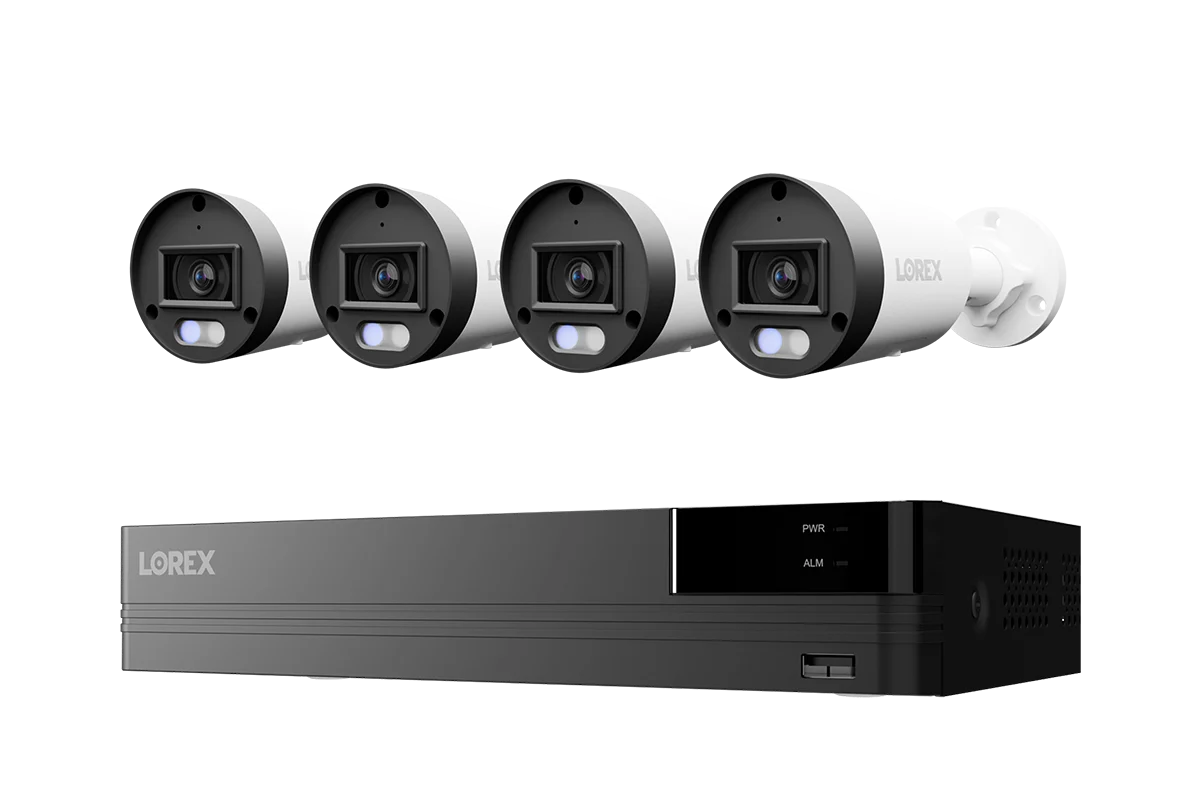 Lorex Connect U Series 4K 8-Channel Wired NVR System with U3 2K+ PoE Bullet Cameras - 2TB (Cables not included)