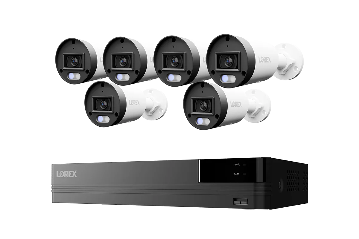Lorex Connect U Series 4K 8-Channel Wired NVR System with U3 2K+ PoE Bullet Cameras - 2TB (Cables not included)
