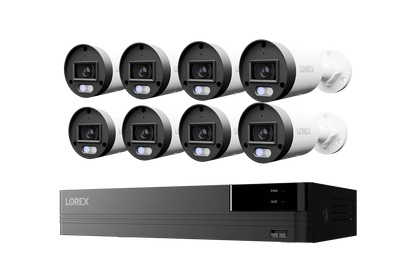 Lorex Connect U Series 4K 8-Channel Wired NVR System with U3 4K PoE Bullet Cameras - 2TB (Cables not included)