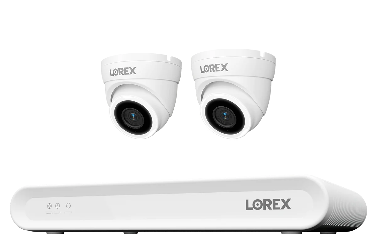 Lorex Connect V Series 4K 8-Channel Wired NVR System with V3 4K PoE Turret Cameras - 1TB (Cables not included)  CN301V3-TW2-8CH1T