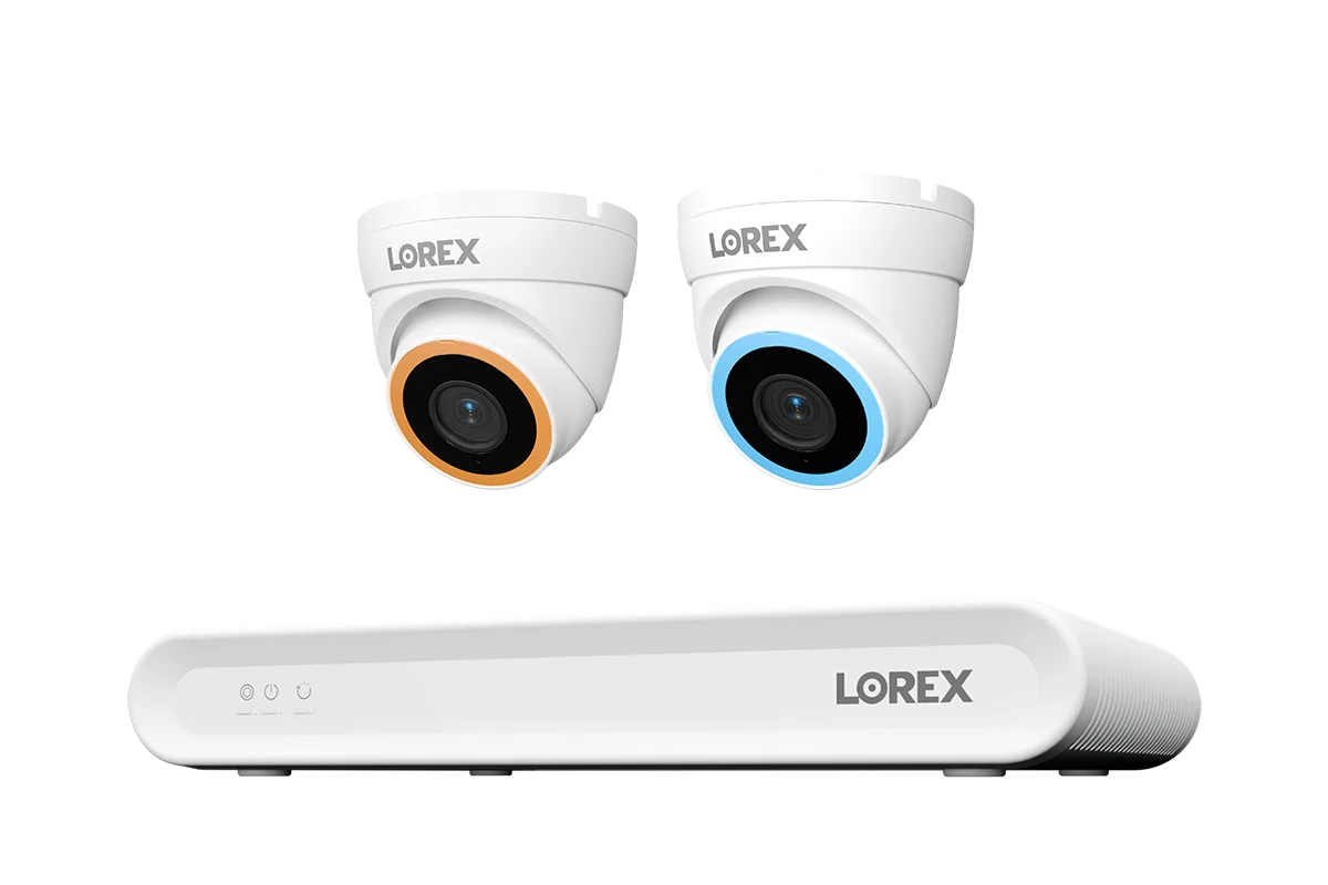 Lorex Connect V Series 4K 8-Channel Wired NVR System with V5 4K PoE Turret Cameras - 1TB (Cables not included)