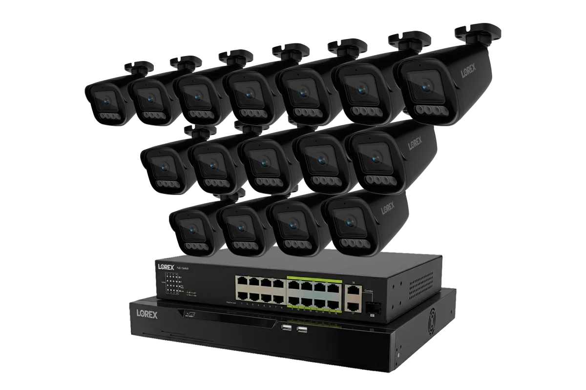 Lorex Connect X Series 4K 32-Channel Wired NVR System with X3 Bullet Security Cameras - 8TB (Cables not included)
