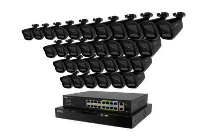 Lorex Connect X Series 4K 32-Channel Wired NVR System with X3 Bullet Security Cameras - 8TB (Cables not included)