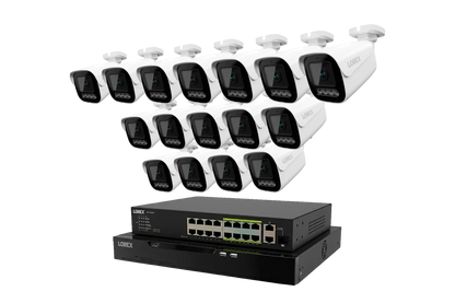 Lorex Connect X Series 4K 32-Channel Wired NVR System with X3 Bullet Security Cameras - 8TB (Cables not included)