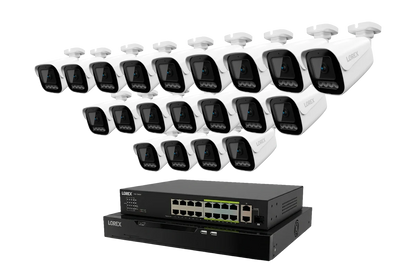 Lorex Connect X Series 4K 32-Channel Wired NVR System with X3 Bullet Security Cameras - 8TB (Cables not included)