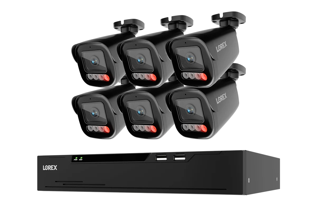 Lorex Connect X Series 4K 8-Channel Wired NVR System with X5 Bullet Security Cameras - 2TB (Cables not included)