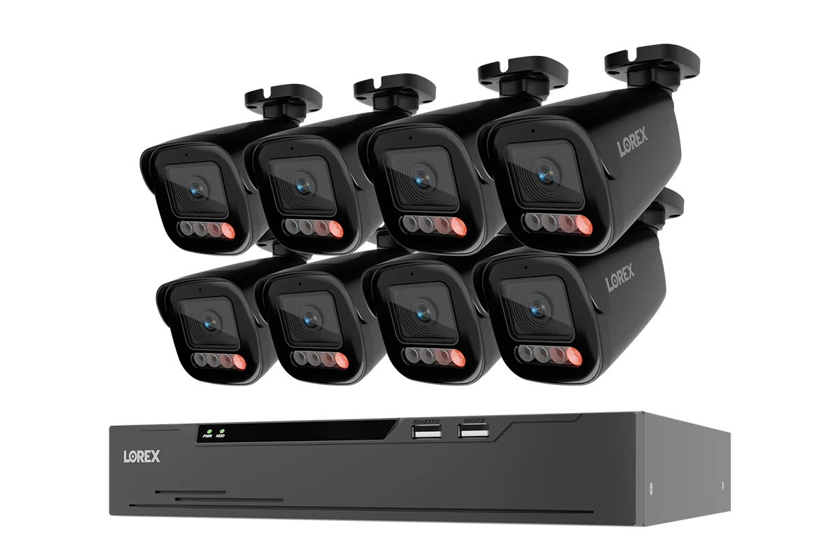 Lorex Connect X Series 4K 8-Channel Wired NVR System with X5 Bullet Security Cameras - 2TB (Cables not included)