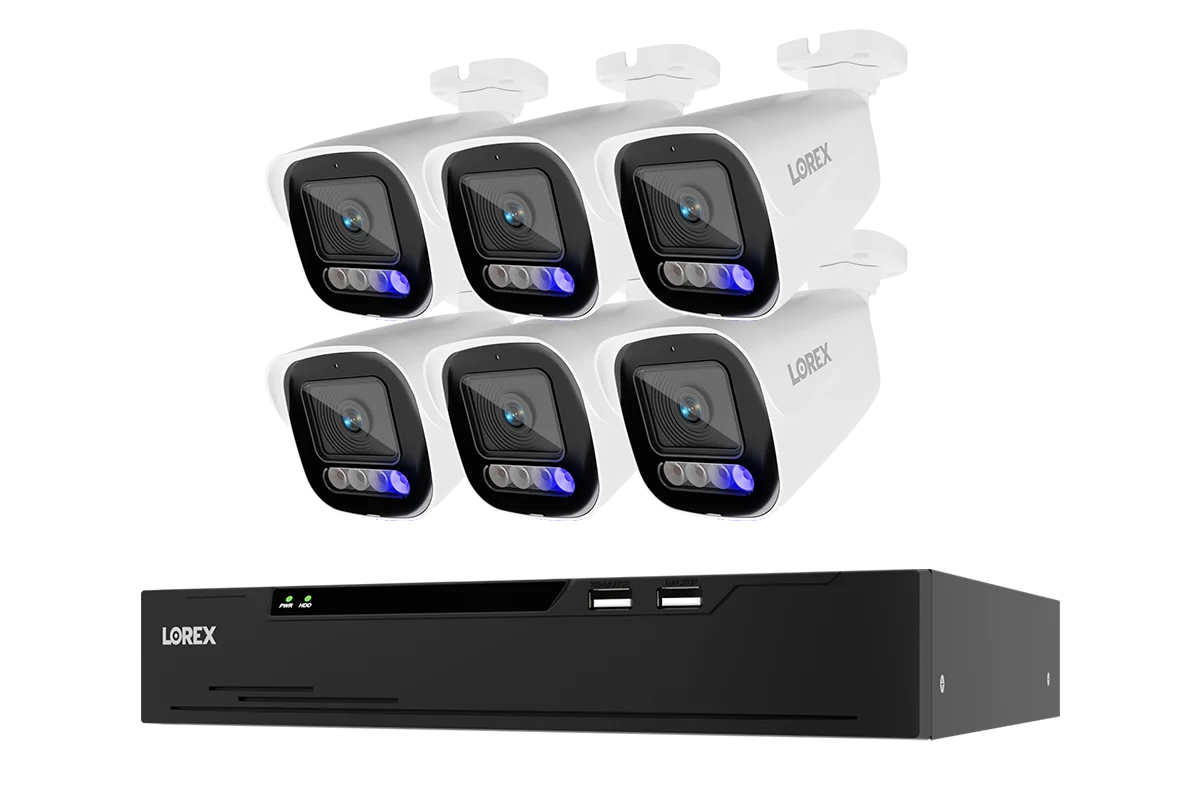 Lorex Connect X Series 4K 8-Channel Wired NVR System with X5 Bullet Security Cameras - 2TB (Cables not included)