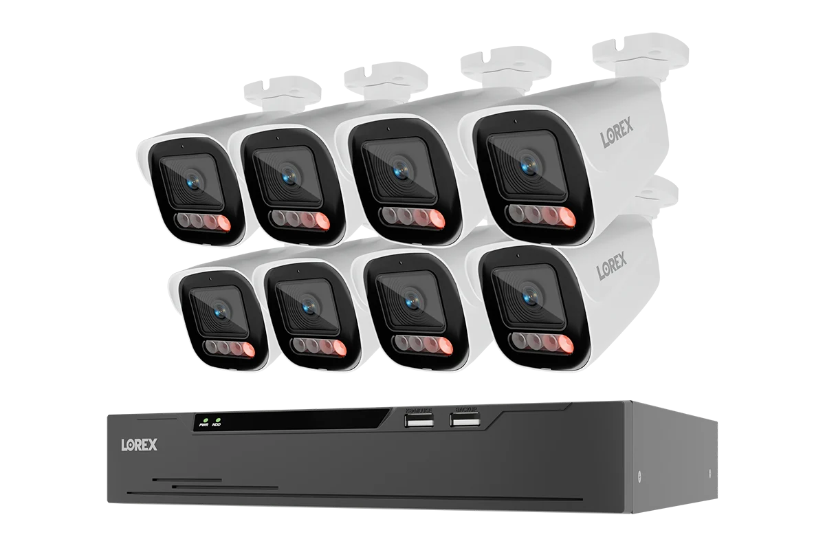 Lorex Connect X Series 4K 8-Channel Wired NVR System with X5 Bullet Security Cameras - 2TB (Cables not included)