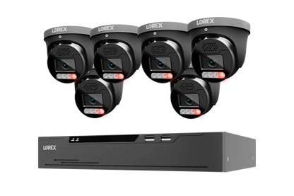 Lorex Connect X Series 4K 8-Channel Wired NVR System with X5 Turret Security Cameras - 2TB (Cables not included)