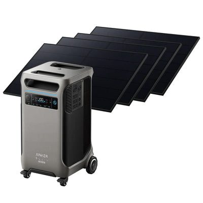 Anker SOLIX F3800 Plus Portable Power Station / 410W Rigid Solar Panels