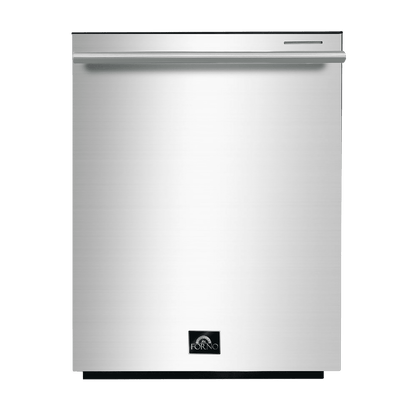 Forno Appliance Package - 48 Inch Dual Fuel Range, 60 Inch Refrigerator, Microwave Drawer, Dishwasher, AP-FFSGS6156-48-7