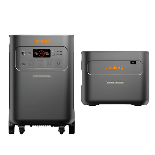 Jackery Explorer 5000 Plus Portable Power Station + E5000 Expansion Battery
