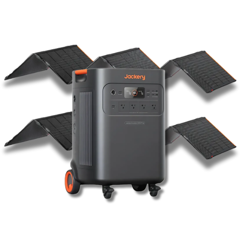 Jackery Explorer 5000 Plus + 2 x Jackery SolarSaga 500 X