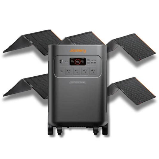 Jackery Explorer 5000 Plus + 2 x Jackery SolarSaga 500 X