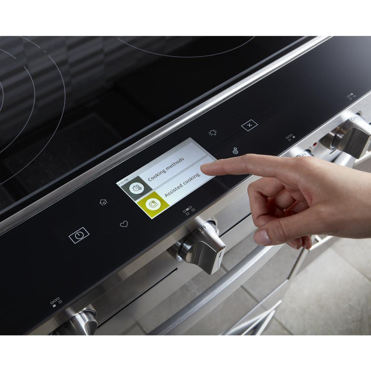 WHIRLPOOL 6.4 cu. ft. Smart Slide-in Electric Range with Air Fry, when Connected Black in Stainless Steel - WEE750H0HV