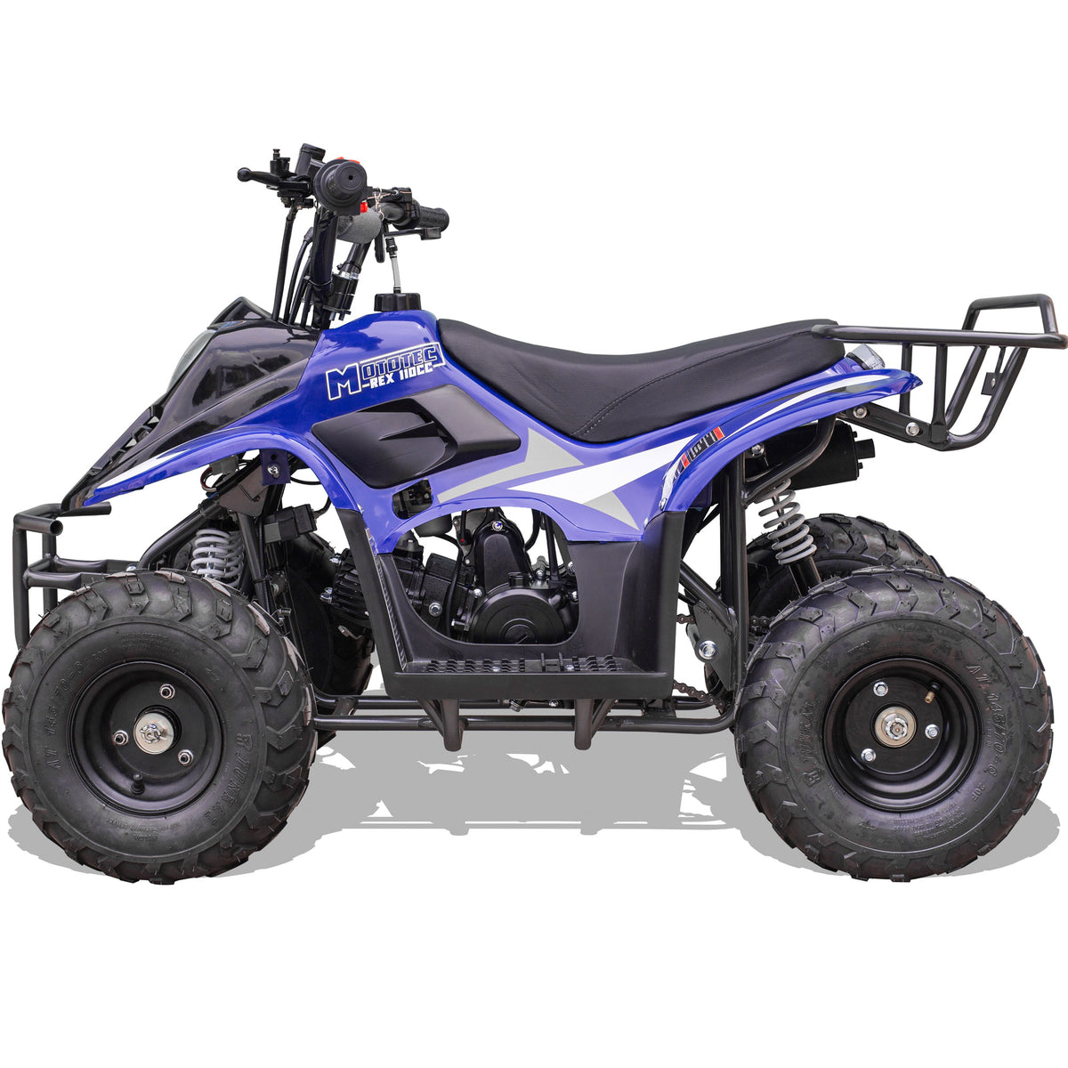 MotoTec Rex 110cc 4-Stroke Kids Gas ATV Blue