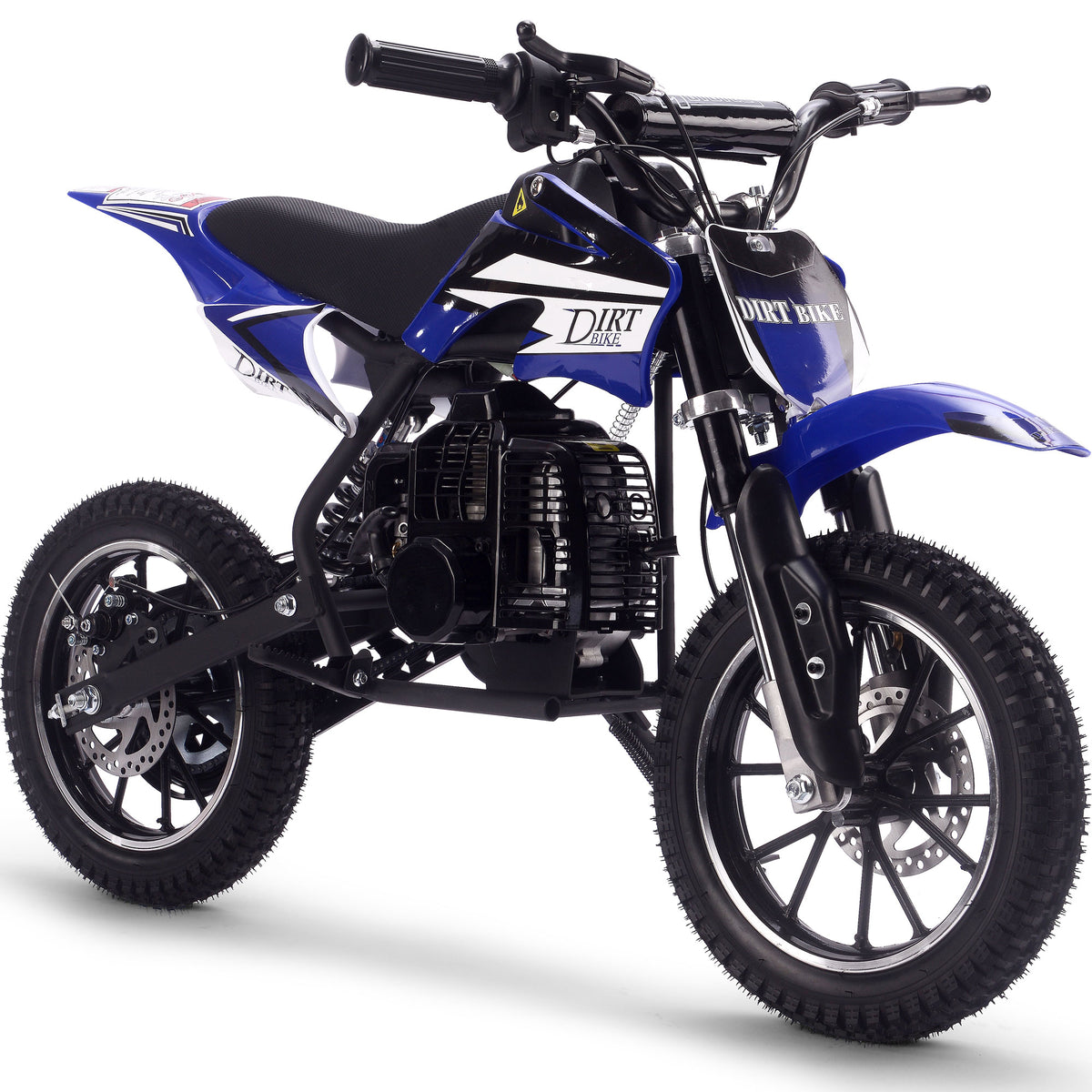 MotoTec Big Alien 50cc 2-Stroke Kids Gas Dirt Bike Blue