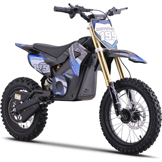 MotoTec 48v Pro Electric Dirt Bike 1800w Lithium Blue