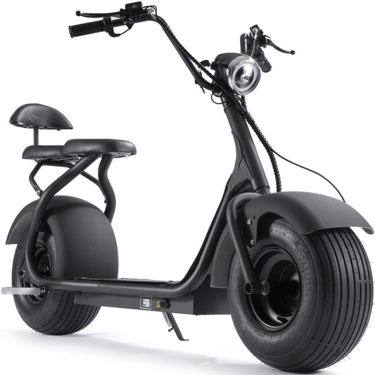 MotoTec Fat Tire 60v 18ah 2000w Lithium Electric Scooter Black