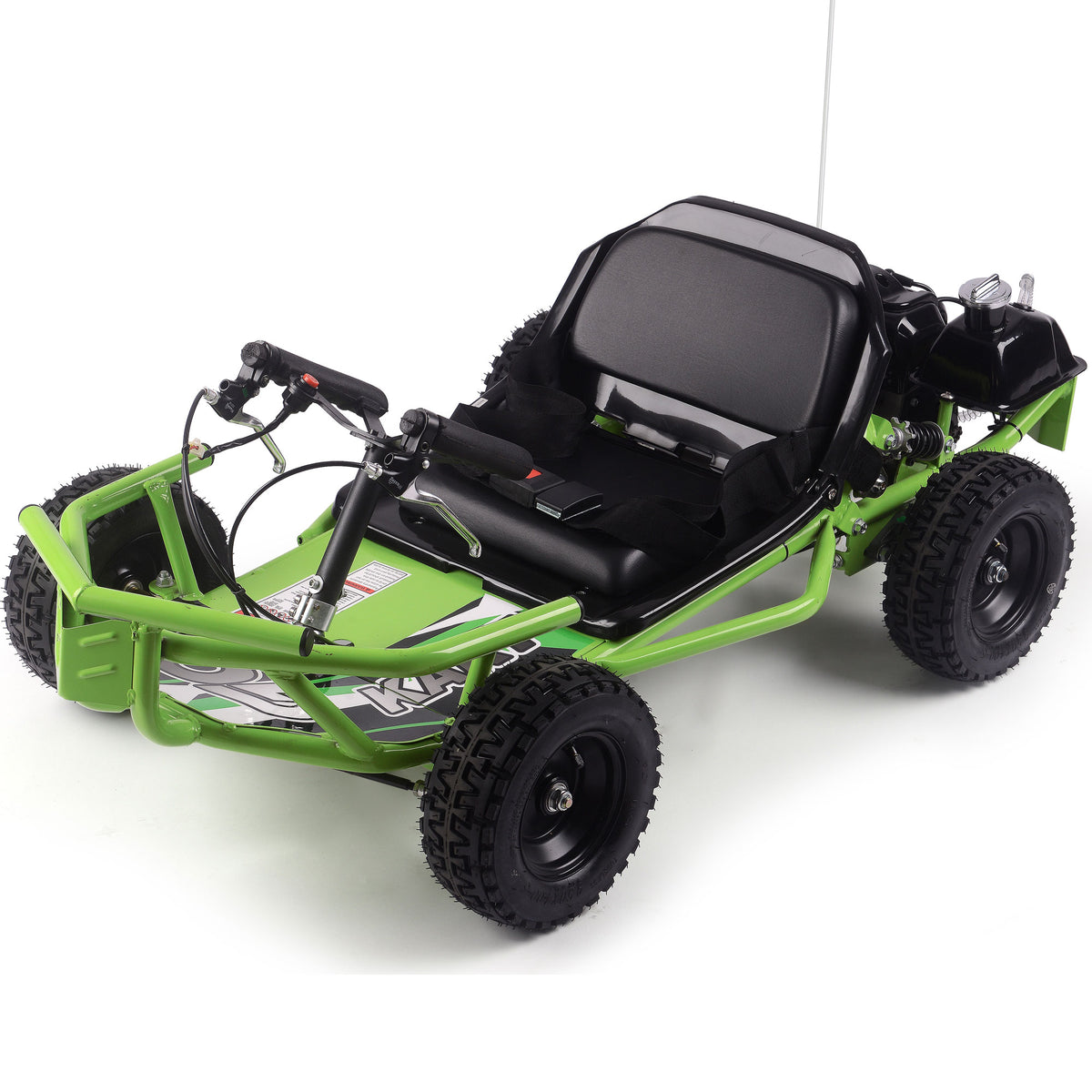 MotoTec Sandman Kids Gas Powered 52cc Go Kart Green