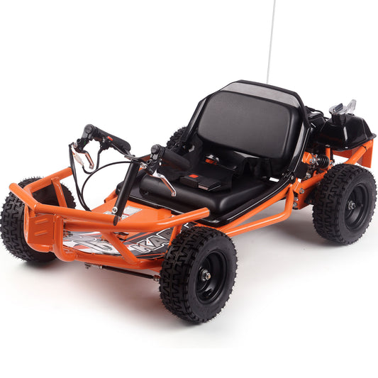 MotoTec Sandman Kids Gas Powered 52cc Go Kart Orange