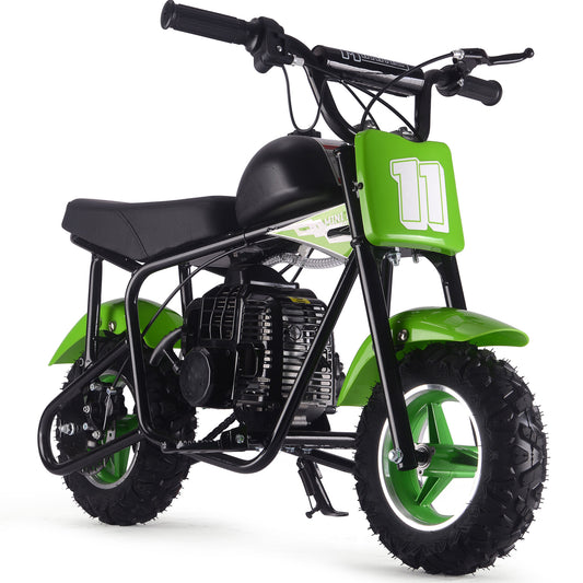 MotoTec Urchin 49cc 2-Stroke Kids Gas Mini Bike Green