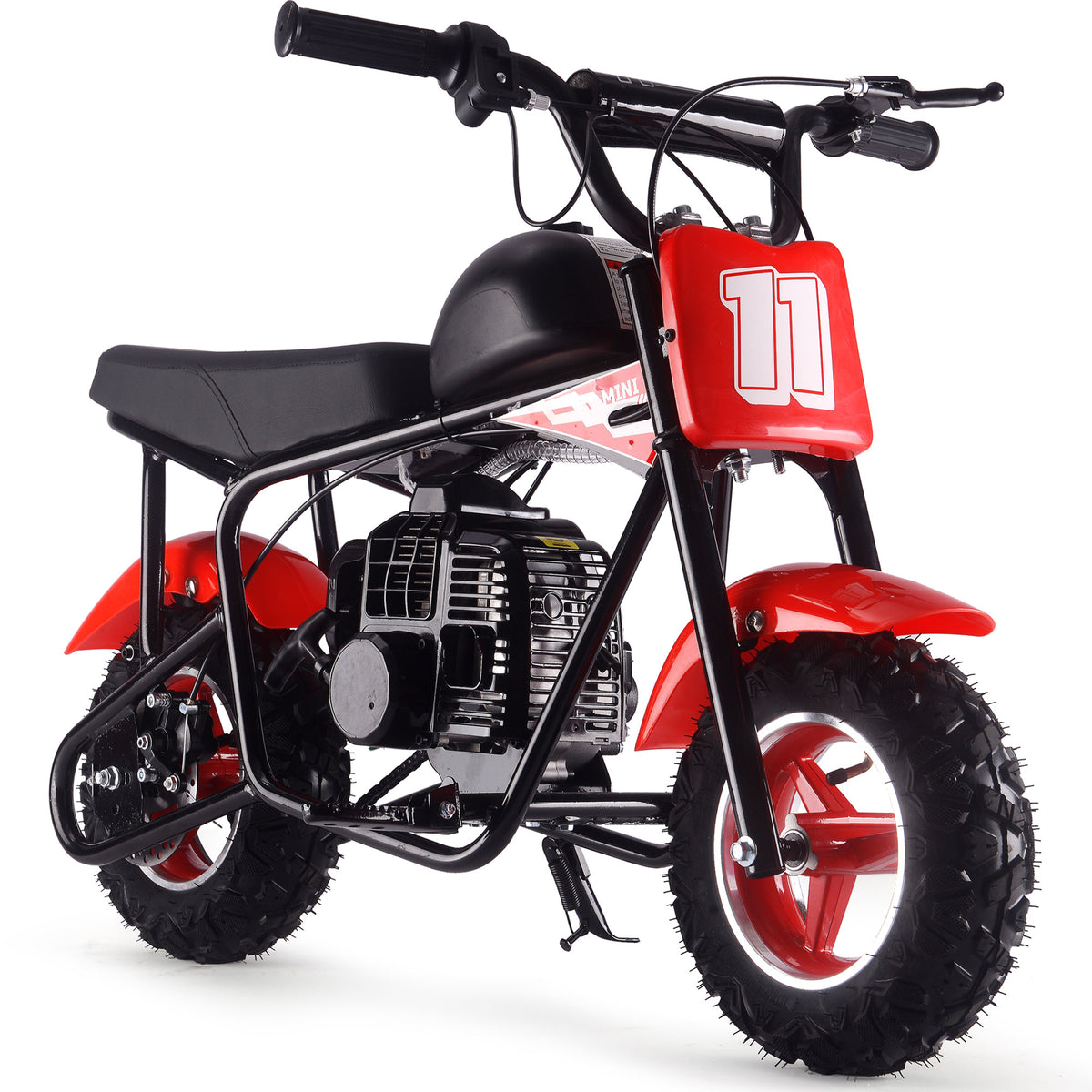 MotoTec Urchin 49cc 2-Stroke Kids Gas Mini Bike Red