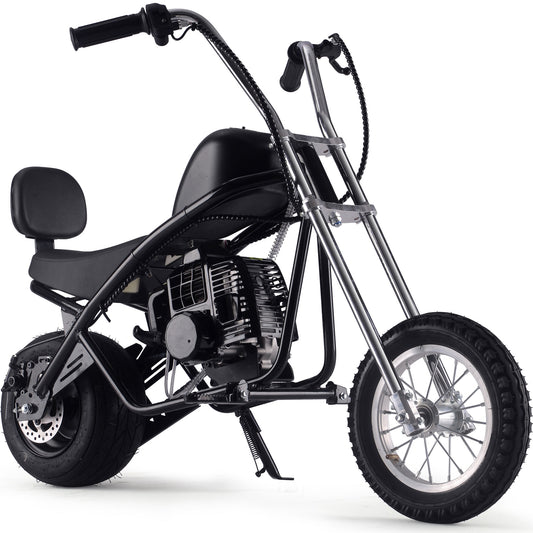 MotoTec 49cc Gas Mini Chopper V2 Black