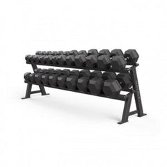 Johnson Health Tech Matrix Varsity 2-Tier Hex Dumbbell Racks - Matrix Varsity 2-Tier Hex Dumbbell Rack - VY-D697