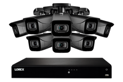 Lorex  16-Channel Fusion NVR System with Eight 4K (8MP) IP Cameras Security Surveillance System New - N4K3-168BB